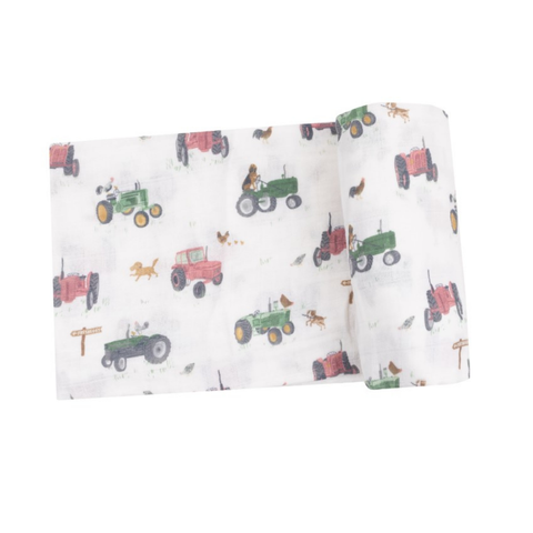 Tractors and Friends Uni Swaddle Blanket