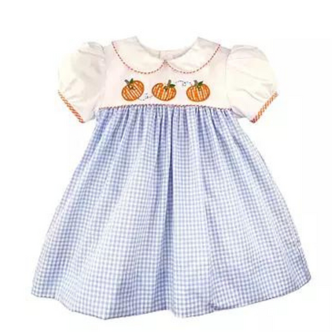 Pumpkin Applique Dress