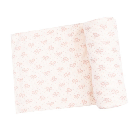 Vintage Mini Bows Swaddle Blanket