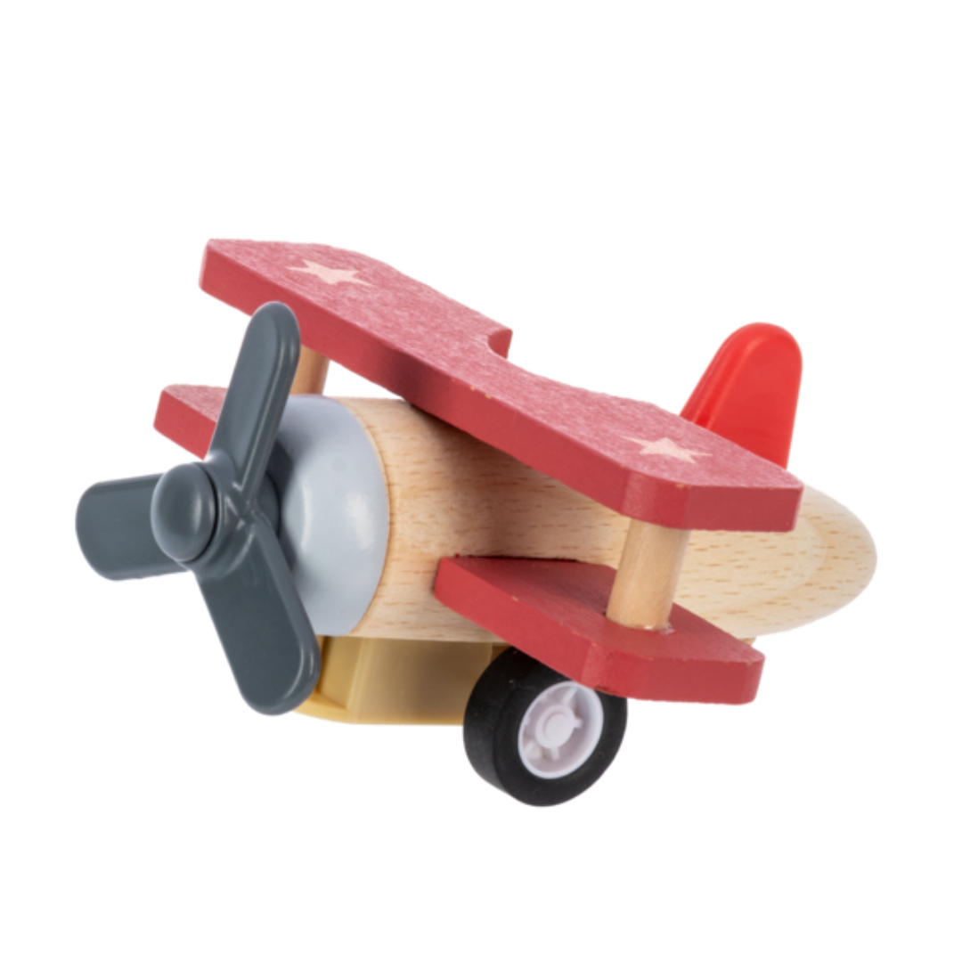 Wooden Pullback Plane Racers