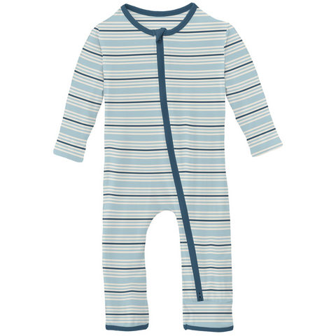 Coverall with 2 Way Zipper Jetsam Stripe