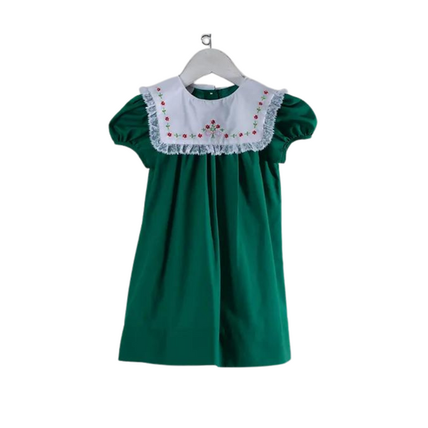 Blooms in Christmas Alice Green Dress