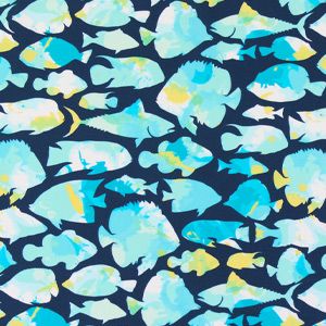 Fish Friends Boys Logo Long Sleeve One Piece Rash Guard