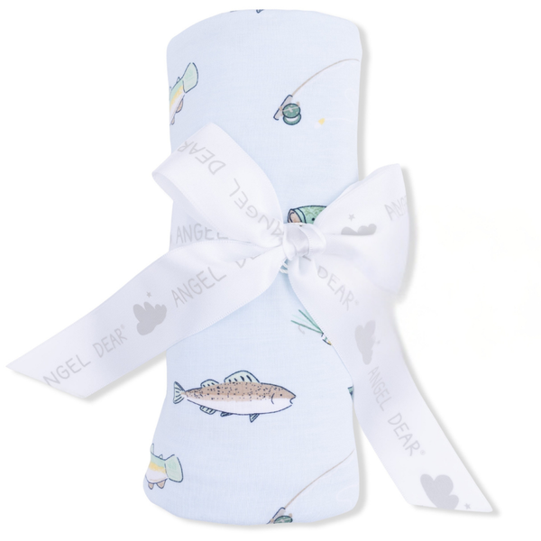 Fishing Bamboo Swaddle Blanket