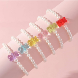 Gummi Bear Faux Pearl Bracelet