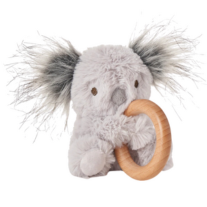 Plush Wooden Ring Rattle- Koala