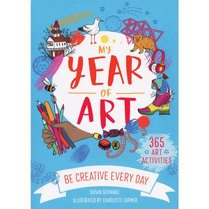 my year of art book with 365 different art activities
