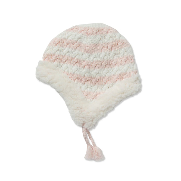 Pink sherpa hat