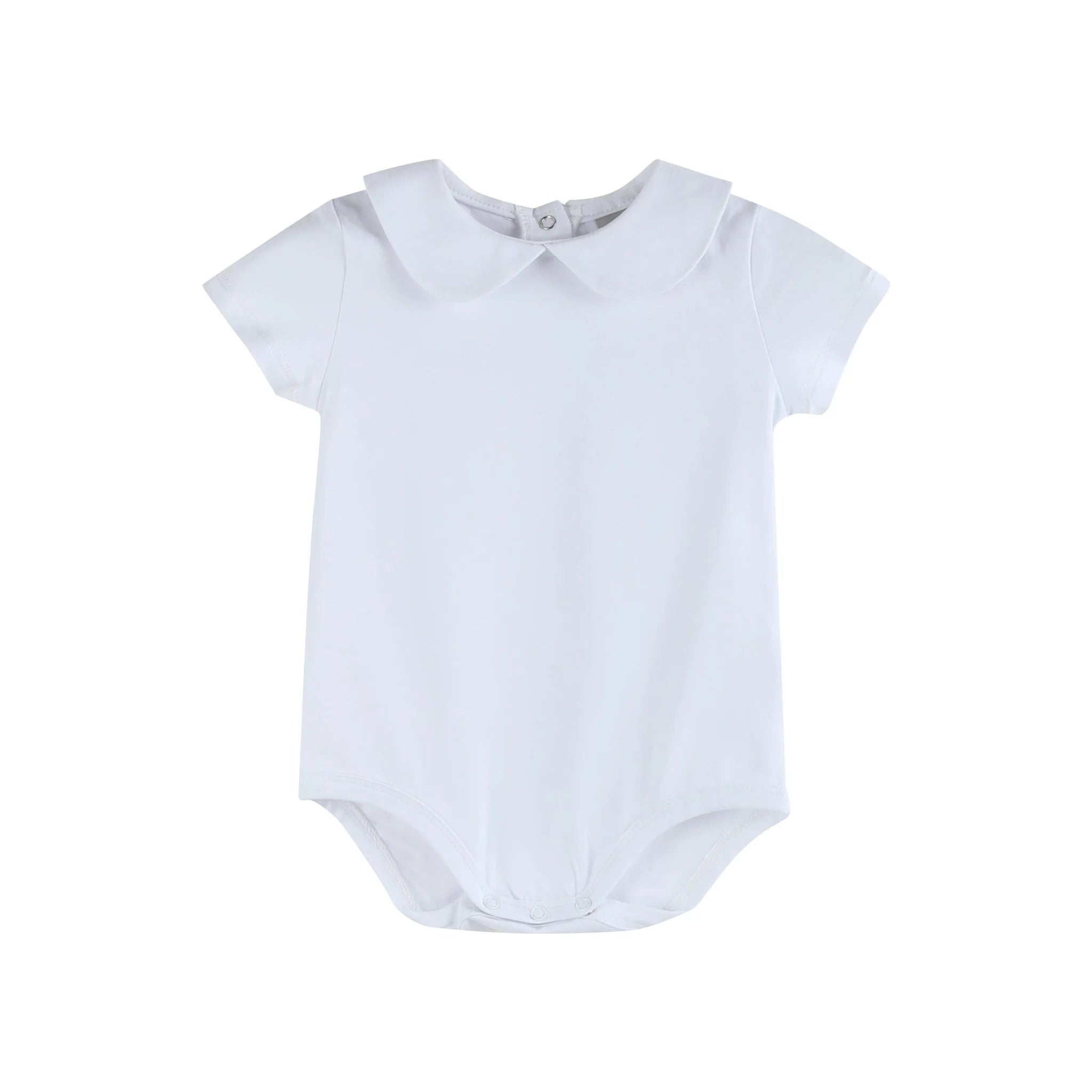 white onesie peter pan collar