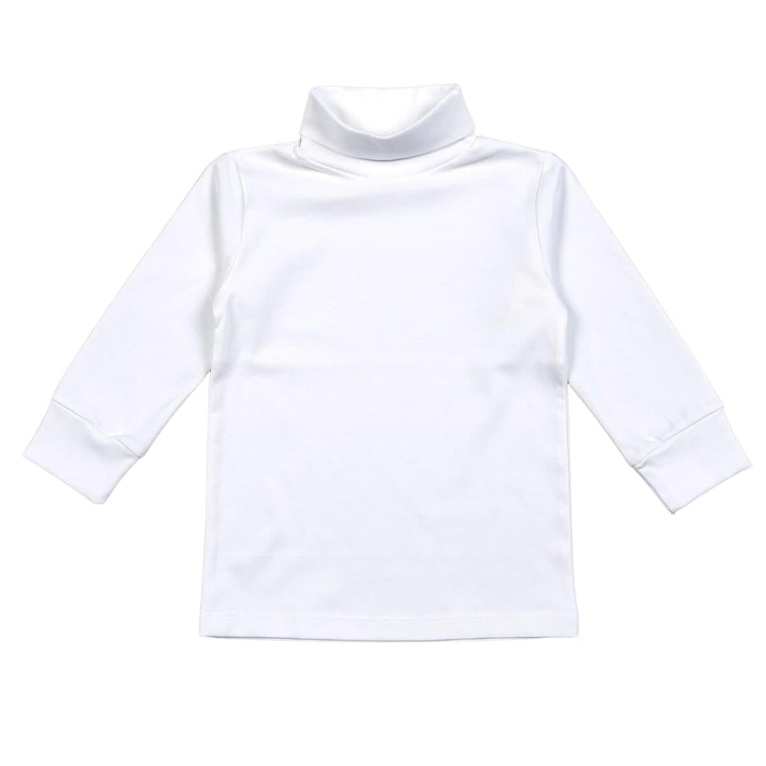 White Pima Turtleneck