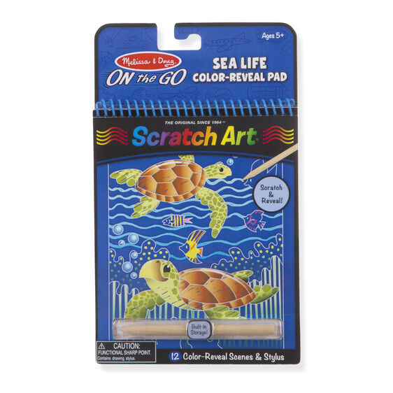 On the Go Scratch Art Color Reveal Pad