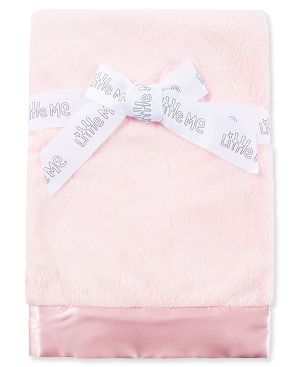 Plush Receiving Blanket - Light Pink