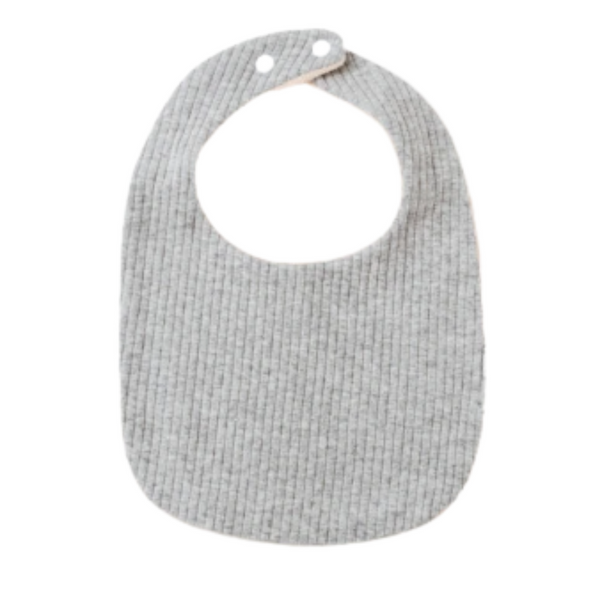Ribbed Knit Bib with Terry Cloth Backing (7 Colors)