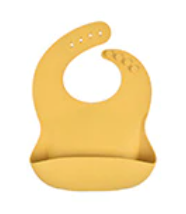 yellow silicone bucket bib