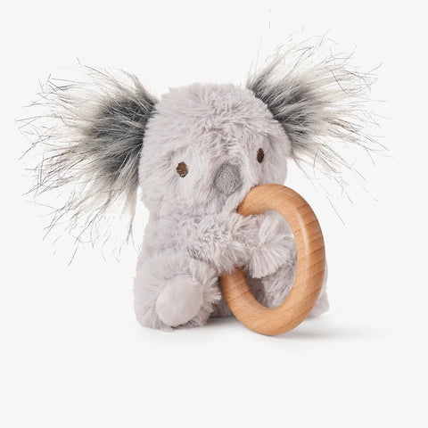 Plush Wooden Ring Rattle- Koala