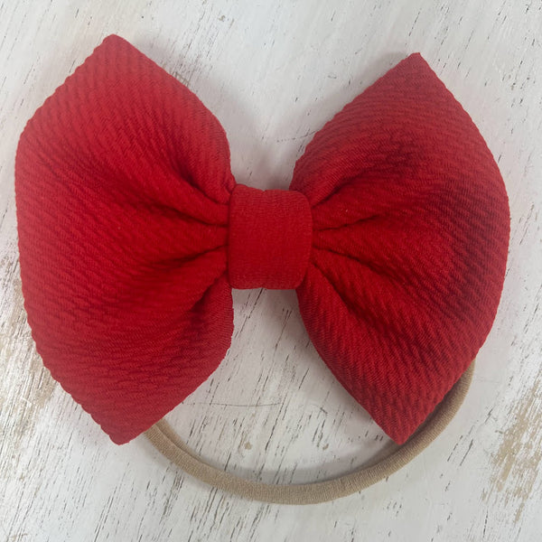 Bow on Stretchy Nylon Band